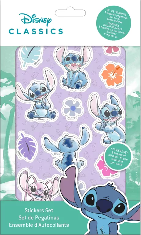 Zestaw naklejek Stitch 100 szt. ST00053 - tantis.pl