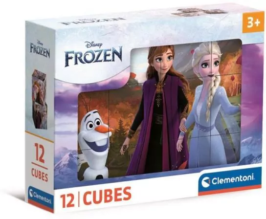 Clementoni. Klocki Frozen, 12 elementów - tantis.pl