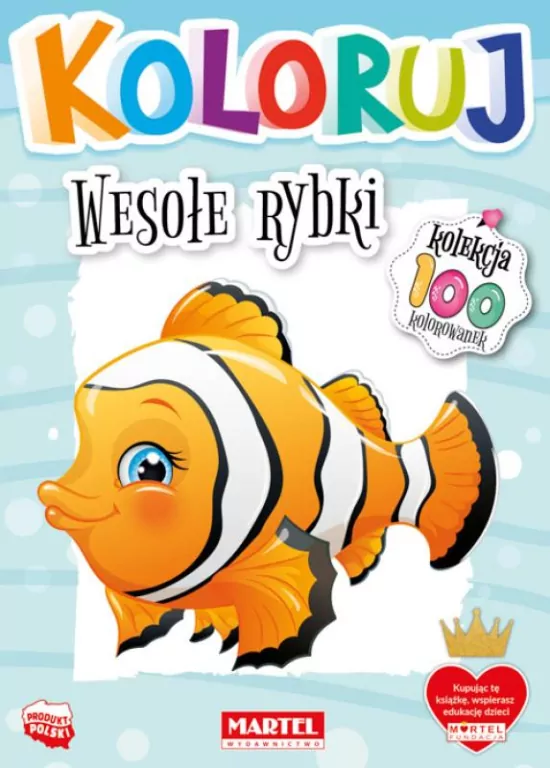 Wesołe rybki. Koloruj - tantis.pl