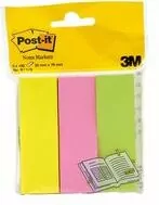 Znaczniki POST-IT (671/3), papier, 26x76mm, 3x100 kart., mix kolorów - tantis.pl