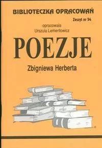 Poezje Herberta. Biblioteczka opracowań. Nr 54