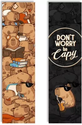 Zakładka kartonowa. Don`t worry be Capy