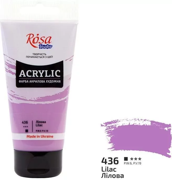 Farba akrylowa lilac 436 75ml - tantis.pl