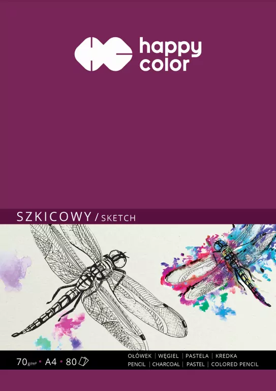 Szkicownik ważka A4/80K HAPPY COLOR - tantis.pl