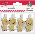 Klamerki drewniane z dekorem renifer - tantis.pl