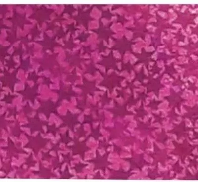 Karton holograficzny różowy gwiazdy 25x35cm ark - tantis.pl