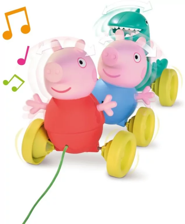 TOMY Toomies. Świnka Peppa rodzinka do ciągnięcia - tantis.pl