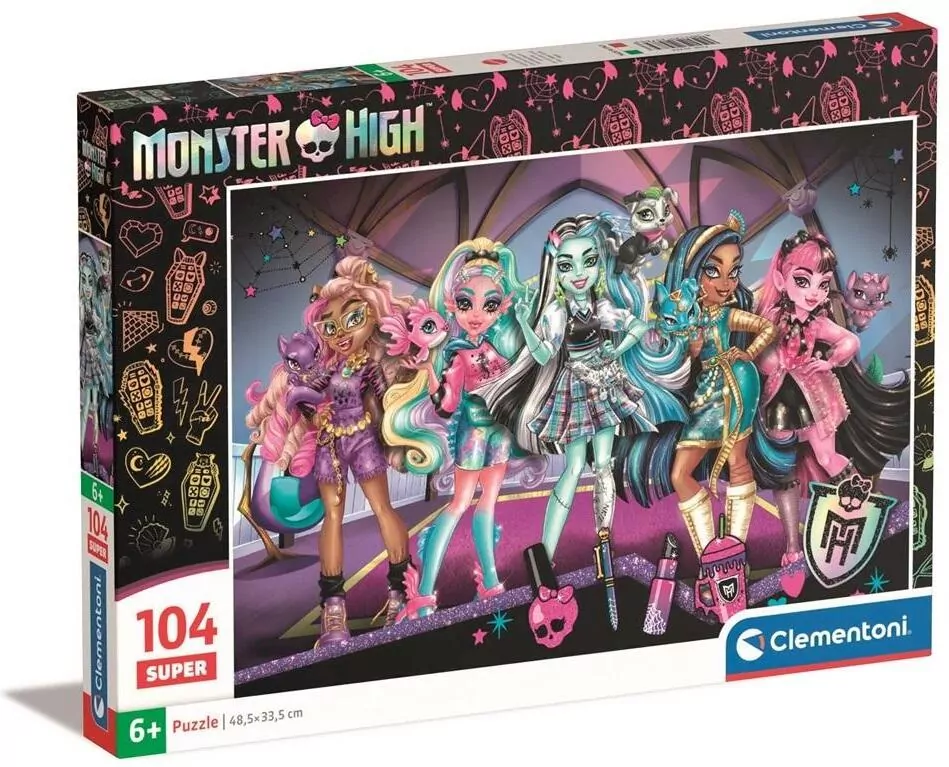 Puzzle 104 Super Monster High - tantis.pl