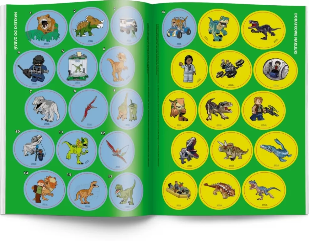 LEGO® Jurassic World. Kolorowanka z naklejkami - tantis.pl