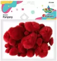 Pompony akrylowe czerwone - tantis.pl