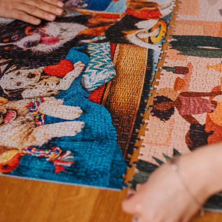 Puzzle 1000. Cuteness Overload: Doggy Friendship - tantis.pl