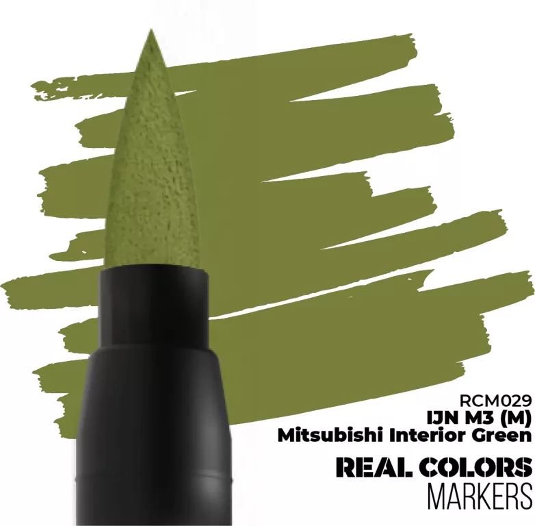 AK Interactive: Real Colors Markers - RCM029 - IJN M3 (M) Mitsubishi Interior Green - tantis.pl