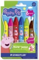 Kredki woskowe sześciokątne Peppa 6kol STAEDTLER - tantis.pl