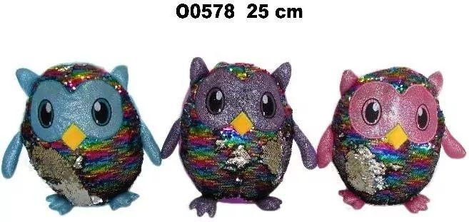 Sowa cekiny 25cm MIX - tantis.pl