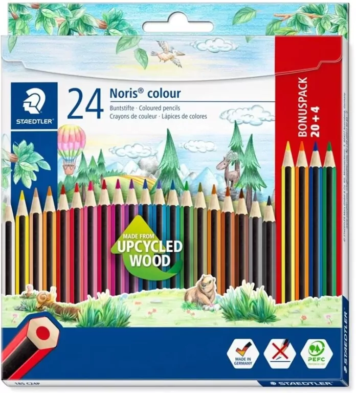 Kredki Noris colour sześciokątne 24 kolory - tantis.pl