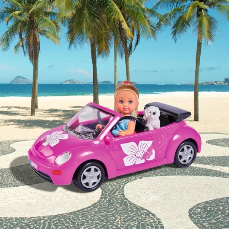 Evi love. Lalka w samochodzie New Beetle - tantis.pl