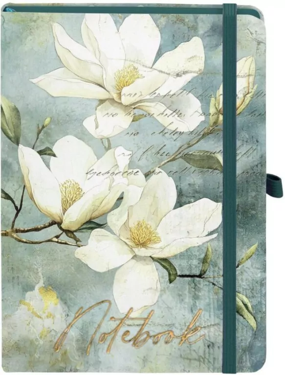 Notes B6 Kratka Botonical Magnolia - tantis.pl
