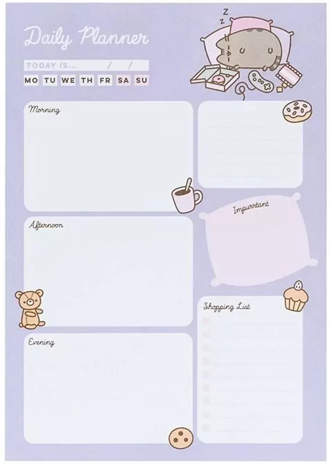 Planner A5 dzienny Pusheen BNE0029 - tantis.pl