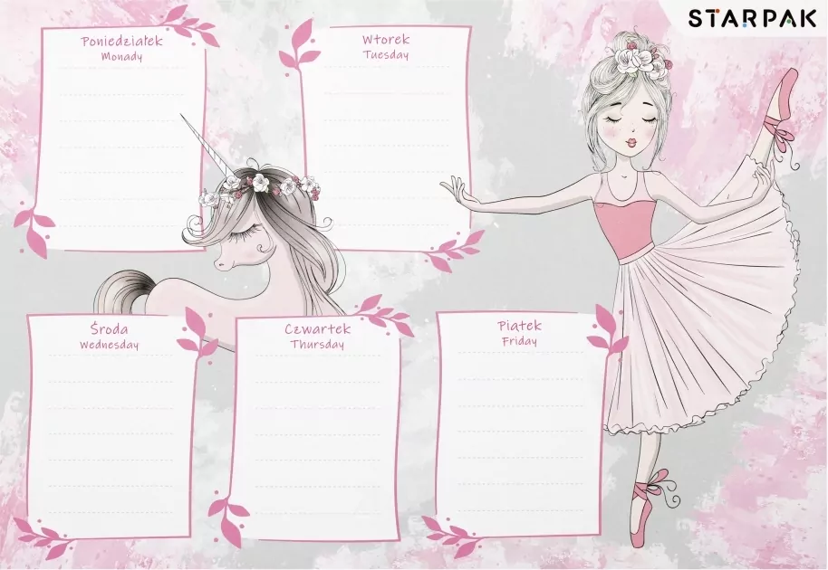 Plan lekcji z tabliczką mnożenia - tantis.pl