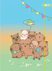 Teczka z gumką A4+ Kapibara HAPPY COLOR