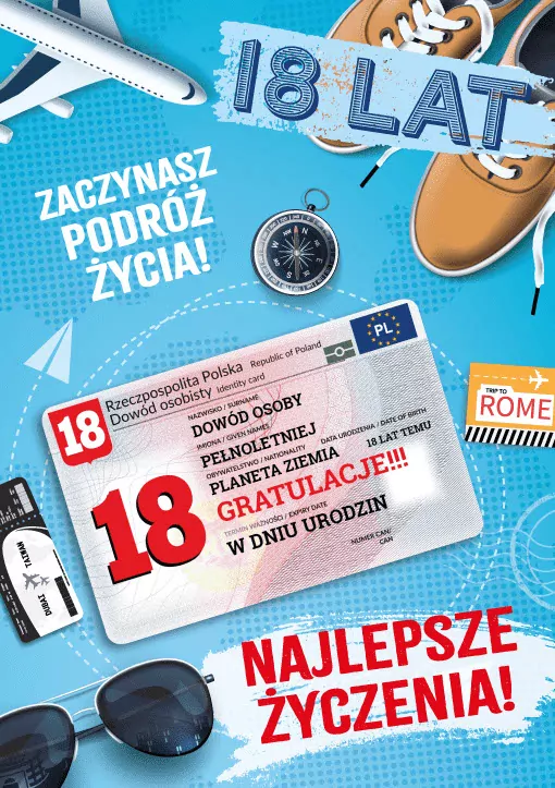 Karnet Urodziny 18 - tantis.pl