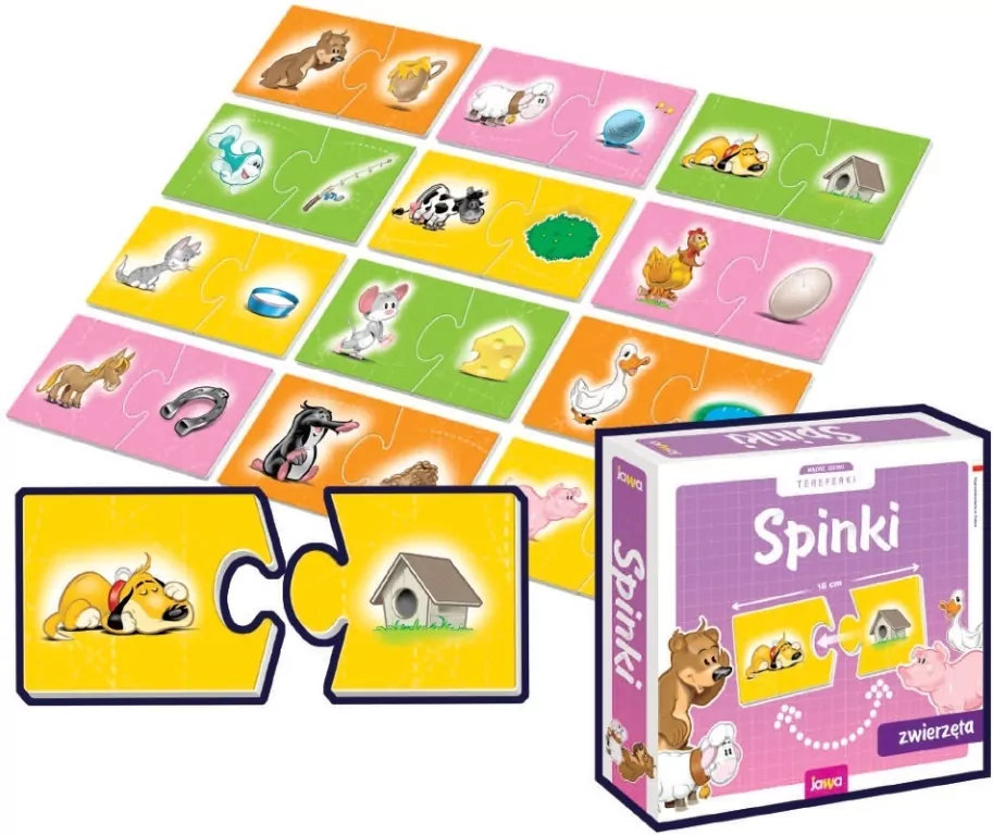 Spinki. Zwierzęta. Mądre gierki Tereferki - tantis.pl