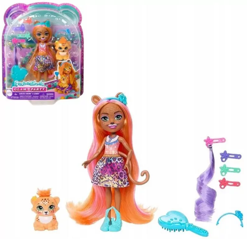 Lalka Charisse & Grinsy Gepard. Enchantimals - tantis.pl