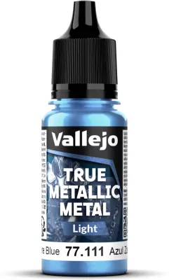 Vallejo: 77.111 - True Metallic Metal - Light - Sapphire Blue (18 ml)