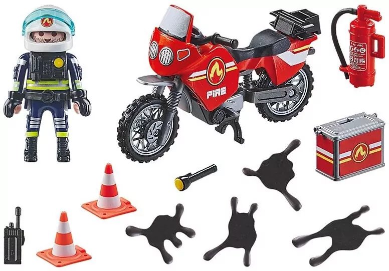 Playmobil 71466 Motocykl straży pożarnej na miejscu wypadku - tantis.pl