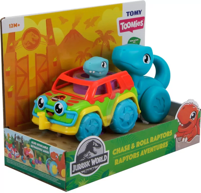 Tomy. Toomies pojazd Chase & Roll Jurassic World - tantis.pl