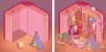 Urocze miasteczko. Cosy stickers - tantis.pl