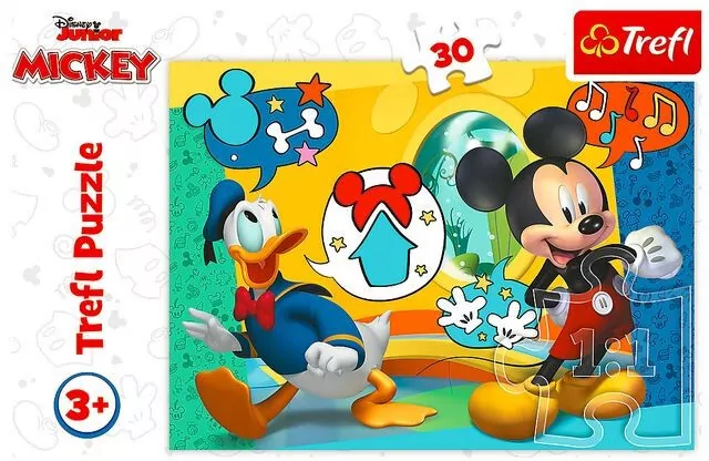 Puzzle 30. Myszka Miki i Wesoły Domek. 18289 - tantis.pl