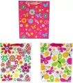 Torebka prezentowa kwiaty i motyle 1327A 31x42x12cm p12, cena za - tantis.pl