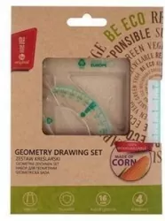 Zestaw kreślarski ECO z linijką 16cm MemoBe