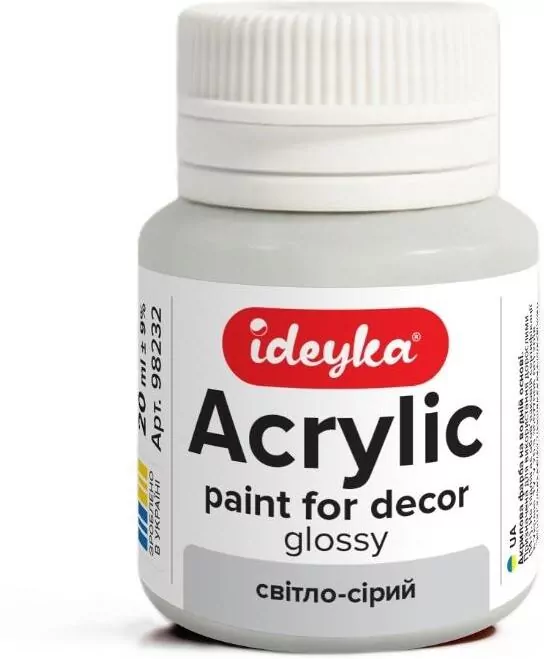 Farba akrylowa jasnoszara 20ml - tantis.pl