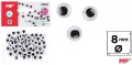Oczy ruchome samoprzylepne 8mm - tantis.pl
