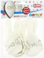 Balony Gemar hel Love białe 33cm 5szt - tantis.pl
