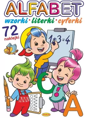 Alfabet. Wzorki, literki, cyferki
