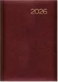 Kalendarz 2026 książkowy A5 dzienny bordowy SK2 - tantis.pl