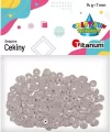 Cekiny okrągłe pastelowe 7mm. Jasnoszare 14g - tantis.pl