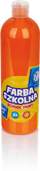 Astra. Farba szkolna pomarańczowa 500ml - tantis.pl