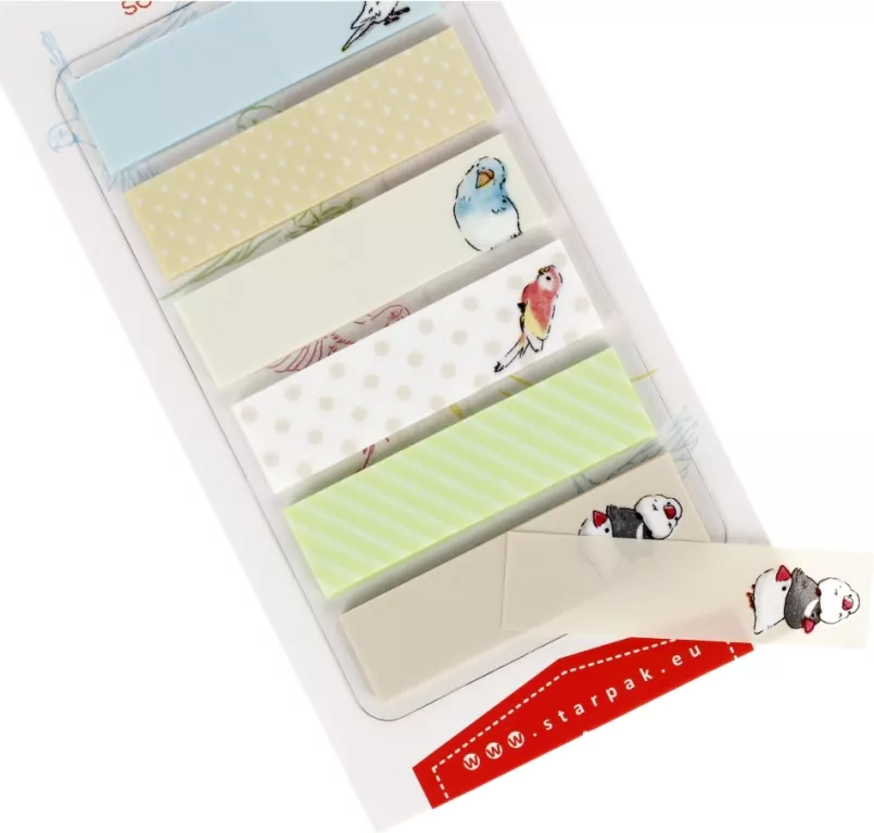 Zakładka indeksująca 45x12mm 6x20K. Papuga - tantis.pl