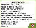 Cobi. Historical Collection Renault R35,Valentine IX - tantis.pl