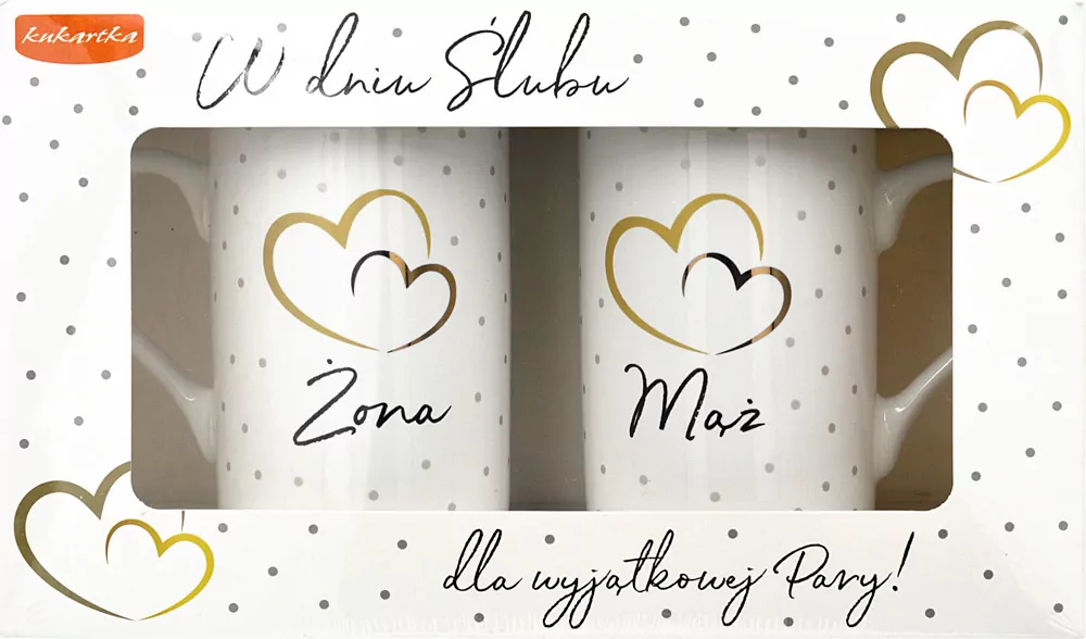 Komplet kubków: W dniu ślubu - tantis.pl