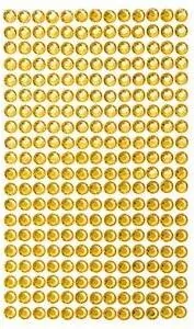 Kryształki samoprzylepne yellow 6mm 260szt - tantis.pl