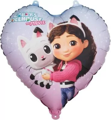 Balon foliowy serce Koci Domek Gabi 35cm