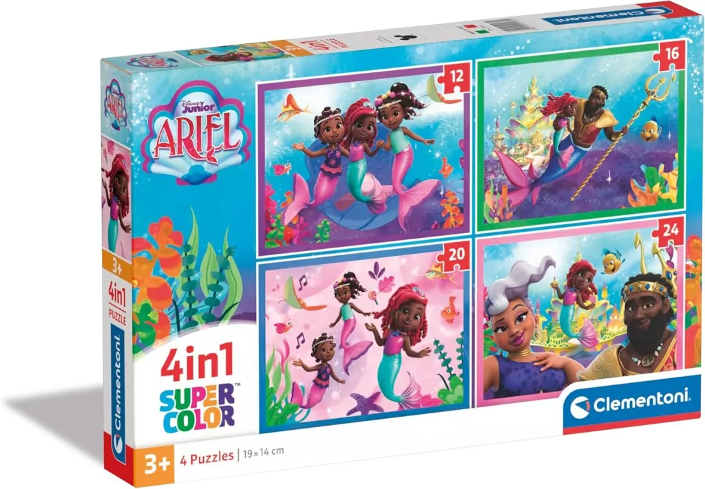 Puzzle 4w1 Super Kolor Ariel - tantis.pl
