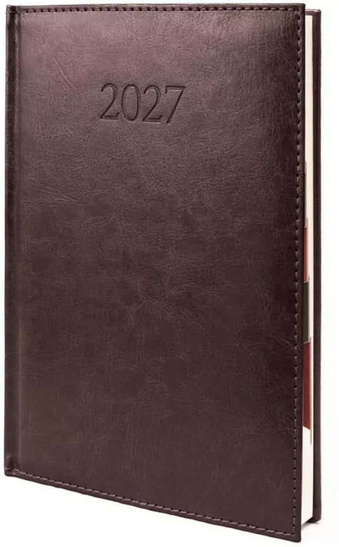 Kalendarz 2027 B5 Agenda Dzienny Brązowy - tantis.pl