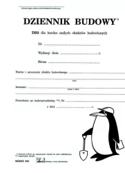 Dziennik Budowy A4 DB3 PIR 893