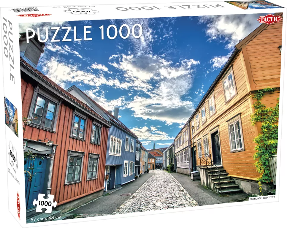Puzzle 1000 Trondheim Old Town - tantis.pl